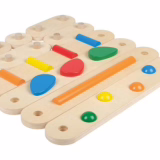 Poutres d'équilibre en bois, 9 pièces