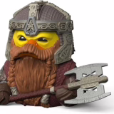 TUBBZ Édition en boîte : Le Seigneur des Anneaux – Figurine en vinyle Gimli Cosplay Duck