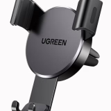 UGREEN Support Téléphone Voiture Gravité Grille Aération Porte Smartphone Automobile Ventilation Accroche Mobile Auto Compatible avec iPhone 16 Plus Pro Max 15 14 Galaxy S24 Ultra S23 (Noir)