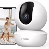 Imou Indoor WiFi bewakingscamera 1080P FHD 360° Smartphone Connected Camera Menselijke detectie AI Intelligent Tracking Sirene Twee-weg Audio Privacy Mode Alexa compatibel voor baby (Ranger SE)