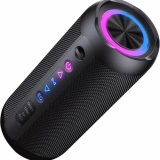 Portable Bluetooth Speaker with 30W Stereo Sound, 3 EQ Mode & 3 RGB lights, IPX7 Waterproof, 30H Playtime, TWS Wireless Pairing, Outdoor Speaker for Home, Outdoors and Hiking