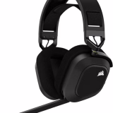 Corsair HS80 RGB WIRELESS Auriculares Inalámbricos para Juegos Multiplataforma RGB - Dolby Atmos - Micrófono Omnidireccional - Compatible con iCUE - PC, Mac, PS5, PS4 - Carbono