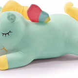 Peluche de Unicornio con diseño de Unicornio y Peluche con alas de Arco Iris, Juguete Kawaii para niños y niñas (30CM/11.8Inch, Green)