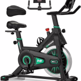 Nieuwe trainingsfiets, DMASUN trainingsfiets, verstelbare weerstand, extra comfortabel zadel en zadelhoes, grote tabletondersteuning, stille en stabiele fitnessfiets voor thuis, draagvermogen tot 160 kg