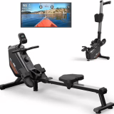 MettleMatic Opvouwbare Roeimachine voor Thuis: 300 Newton 16 niveaus van magnetische weerstand - Roeimachine met Bluetooth en een draagvermogen van 150 kg