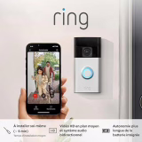 Ring sonnette vidéo sans fil (Battery Video Doorbell) avec vidéo HD en plan moyen | Installation facile (5 min) par soi-même | avec batterie intégrée I Essai Ring Home gratuit 30 j.