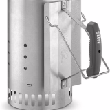 Weber Cheminée d'Allumage Rapidfire pour Barbecue, 20cm - en Aluminium, Deux Poignées Sécurisées - Foyer à Charbon en Acier - Accessoire Allume Feu Weber (7416), Métal