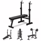 Banc de musculation Zipro Core pliable, avec chandelles pliables