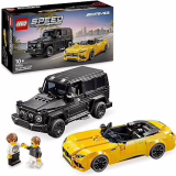 Lego Speed Champions Mercedes-AMG G 63 en Mercedes-AMG SL 63 2 bouwauto's, voertuigmodel, 2 pilootfiguren, cadeau voor jongens en meisjes van 10 jaar en ouder 76924