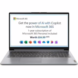 Lenovo IdeaPad 1 | Ordinateur portable 15 pouces Full HD | Intel Pentium Silver N6000 | 4 Go de RAM | 128 Go eMMC | Windows 11 Famille en mode S | Gris Cloud | Microsoft 365 Personnel