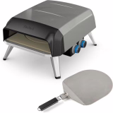 Tefal Pizza Pronto, Four à pizza maison, Four à pizza à gaz, Pierre rotative à 360° à l'intérieur, Pizza de 30 cm max, Cuisson Rapide, Application gratuite JM412010
