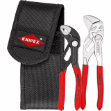 KNIPEX Jeu de mini-pinces, 2 outils, comprend KNIPEX Cobra® XS et Pinces-clés XS, en pochette de ceinture à outils, clip ceinture, 00 20 72 V01