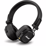 Casque Bluetooth supra-auriculaire Marshall Major IV, sans fil, pliable, plus de 80 heures d'autonomie - Noir