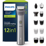 Philips Series 5000 - Tondeuse tout-en-un, tondeuse multistyle 12 en 1 pour le visage, la tête et le corps, un seul outil complet et 14 hauteurs de coupe (de 0,5 à 16 mm) (modèle MG5950/15)