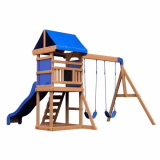 Backyard Discovery Aurora Wooden Swing / Slide Play Set
