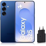 Samsung Galaxy S25, Smartphone Android 5G avec Galaxy AI, 128 Go, Chargeur secteur rapide 25W inclus, Smartphone déverrouillé, Bleu Nuit, Version FR