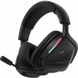 Casque de jeu sans fil CORSAIR VOID v2 avec Bluetooth pour PC, PS5, PS4, Switch et mobile – Dolby Atmos, autonomie de 70 heures, double connexion sans fil, charge rapide – Carbone