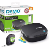 Étiqueteuse DYMO LetraTag 200B avec Bluetooth | Imprimante d'étiquettes compacte | Connexion sans fil Bluetooth à iOS et Android | 1 ruban d'étiquettes blanc inclus