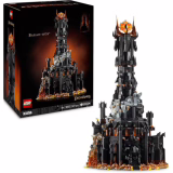 LEGO Icons Le Seigneur des Anneaux : Modèle Barad-dûr pour adultes Forteresse du Seigneur des Anneaux, Figurines de personnages Inc. Sauron, Gothmog, Orcs, Frodon, Sam et Gollum, Cadeau pour hommes et femmes 10333