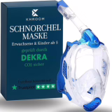 Khroom Diving Mask for Adults and Kids, DEKRA Tested CO2 Safety | Full Face Seaview X - Diving Mask | Snorkeling Kit Alternative