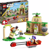 LEGO Star Wars Temple Jedi Tenoo avec Maître Yoda, sabres laser, figurine droïde et speeder bike, jouet à construire pour enfants, cadeau pour garçons et filles 75358