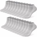 FALARY Chaussette Hommes Femme de Sport 10 Paires Chaussettes Basses Coton Soquette