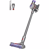 Dyson V8 Advanced™ Cordless Stick Vacuum – 130 AW, 40 Min Runtime, Self-Cleaning Motorbar Brush, Combined Accessories, Wall Mount, Silver/Nickel