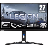 Lenovo Legion Y27h-30 - Monitor Gaming con EyeSafe, 27'' 2K QHD (IPS, 180Hz (OD), 0.5ms MPRT, HDMI,DP,USB-C, Cables DP y USB-C, FreeSync, Altavoces) Ajuste de inclinación/altura/giro/pivot -Negro