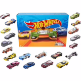 Hot Wheels Coffret Van 20 Auto's, Trucks En Speelgoedauto's Op Schaal 1:64 met Realistische Details En Decors, Collectieauto's, Willekeurig Model, Speelgoed voor Kinderen van 4 Jaar en Ouder, DXY59