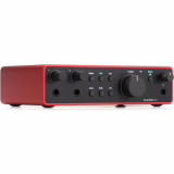 Interface audio USB Focusrite Scarlett 2i2 de 4e génération pour l'enregistrement, l'écriture, le streaming et le podcasting — Audio haute fidélité de qualité studio et tous les logiciels d'enregistrement nécessaires