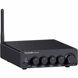 Fosi Audio BT30D Pro TPA3255 Récepteur amplificateur audio stéréo Hi-Fi Bluetooth 5.0 2.1 canaux Mini amplificateur intégré de classe D 165 W x 2 + 350 W pour haut-parleurs/caissons de basses de bureau à domicile