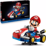 LEGO Super Mario : Mario Kart : Mario & Standard Kart – Figurine Nintendo et voiture à construire pour les fans de jeux vidéo – Objet de collection pour les joueurs adultes et les fans de jeux vidéo 72037