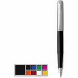 Parker Jotter Originals vulpen | klassieke zwarte afwerking | medium punt | blauwe inkt