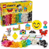 Coffret créatif LEGO Classic, jouets avec briques aux couleurs vives, kit de construction pour enfants avec 10 modèles à construction rapide, cadeau pour filles et garçons de 5 ans et plus 11042