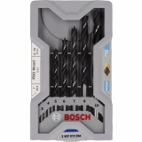 Bosch PRO 7-delige houtborenset met centrering (voor zacht hout, hard hout, Ø 3,0, 4,0, 5,0, 6,0, 7,0, 8,0, 10,0 mm, professionele accessoires voor boormachines/schroefmachines)