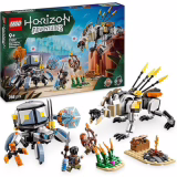 LEGO HORIZON Adventures Aloy et Varl contre les monstres Shell-Walker et Sawtooth Machine, jouets pour enfants avec figurines, kit de construction à collectionner pour joueurs, garçons et filles de 9 ans 77037