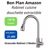 Amazon Promo – Pull-Out Kitchen Faucet with Sprayer Brushed Chrome – (-10%)