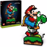 LEGO Super Mario World: Nintendo Mario & Yoshi Set voor hem en haar, bouwset voor volwassenen met gepixelde figuren, cadeau voor mannen, vrouwen en spelers, leuke decoratie 71438
