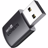 UGREEN Clé WiFi 6 AX900 Adaptateur USB sans Fil Entrée de Gamme Double Bande 5GHz 2.4GHz Soft AP Mode MU MIMO Cryptage WPA2 PSK Dongle Réseau Pilote Intégré Compatible avec Windows 11 10