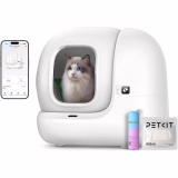PETKIT Pura Max 2 Zelfreinigende Kattenbak, Verbeterde Zelfreinigende Kattenbak, Anti-lek/Anti-klemmen/xSecure/App-besturing/Maximale Capaciteit van 76L voor Meerdere Katten