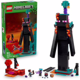 LEGO Minecraft 2 en 1 La Tour Enderman, jouet modulaire transformable en 2 forts - Comprend les figurines Enderman et Endermite Mob et le portail du Nether - Cadeau pour les joueurs, garçons et filles de 9 ans et plus 21279