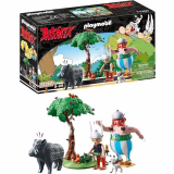 PLAYMOBIL 71160 Astérix La Chasse au Sanglier, avec arbre rotatif, jouet pour enfants à partir de 5 ans, multicolore