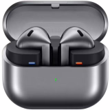 Samsung Galaxy Buds3 Open Type True Wireless Oordopjes, Adaptieve ruisonderdrukking, Immersieve 360 Hi-Fi Audio, Lange batterijduur, IP57 waterbestendig, Zilver 2024 [Italiaanse versie]