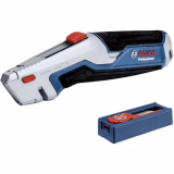 Bosch Professional universeel mes met uitneembaar lemmet en set van 10 reservelemmeten