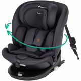 Bebeconfort RevolveFix 360 i-Size Car Seat, 360° swiveling, 0-12 years, 40-150 cm, ISOFIX, top tether attachment, 360° rotation, 6 recline positions, 12 headrest positions, all black