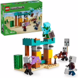 LEGO Minecraft The Illagers in the Desert Toys for Ages 7 and Up with Figures, Including a Raider Destroyer and a Cactus Knight - Gift for Players, Boys and Girls - 21267