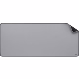 Logitech Desk Mat - Studio Series, Grote Multifunctionele en Uitgebreide Bureauondermat, Bureaubescherming met Antislip Onderlaag, Duurzaam en Waterbestendig Ontwerp - Grijs