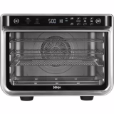 Ninja Foodi Four Multifonction 10-in-1, mini-oven draagbaar, aanrecht, multifunctionele oven met 10 kookfuncties; Air Fry, Roosteren, Grillen, Bakken en meer, Zilver/Zwart DT200EU