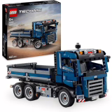 LEGO Technic Camion à benne basculante, jouet pour enfants de 9 ans et plus, kit de construction de véhicule bleu pour enfants, cadeau pour garçons, filles et adolescents 42203