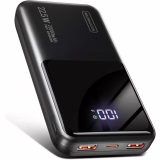 Batterie externe 20 000 mAh 22,5 W PD3.0 QC4.0 pour écran LCD, chargeur portable compatible avec les batteries de smartphones, voyage et camping.